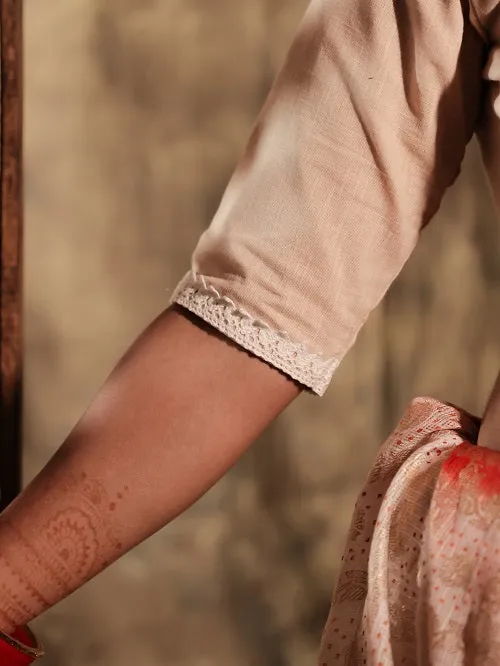 Fawn Daisy Hand Embroidered Blouse