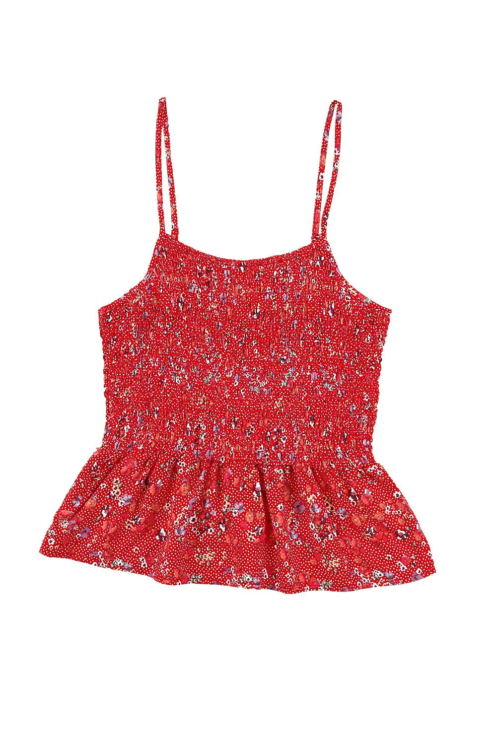 Flounce Spaghetti Strap Camisole