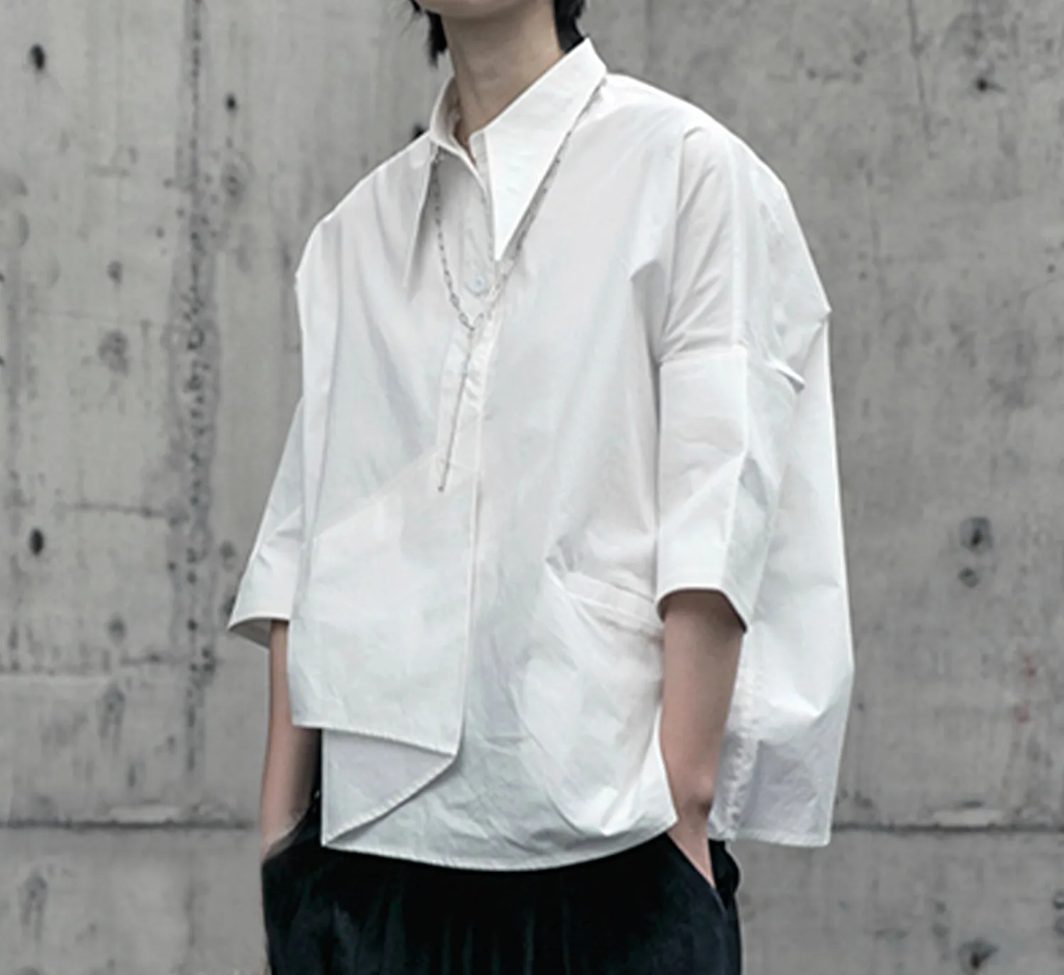 Folded  Poplin Shirt