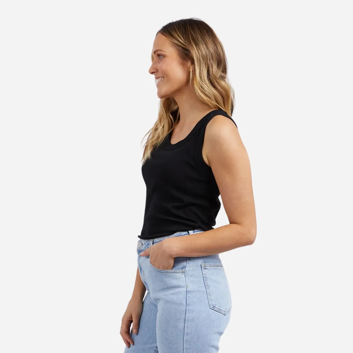 Foxwood Esme Rib Tank (Black)