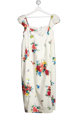 Free People Cream Linda Lou Poplin Maxi Dress UK S