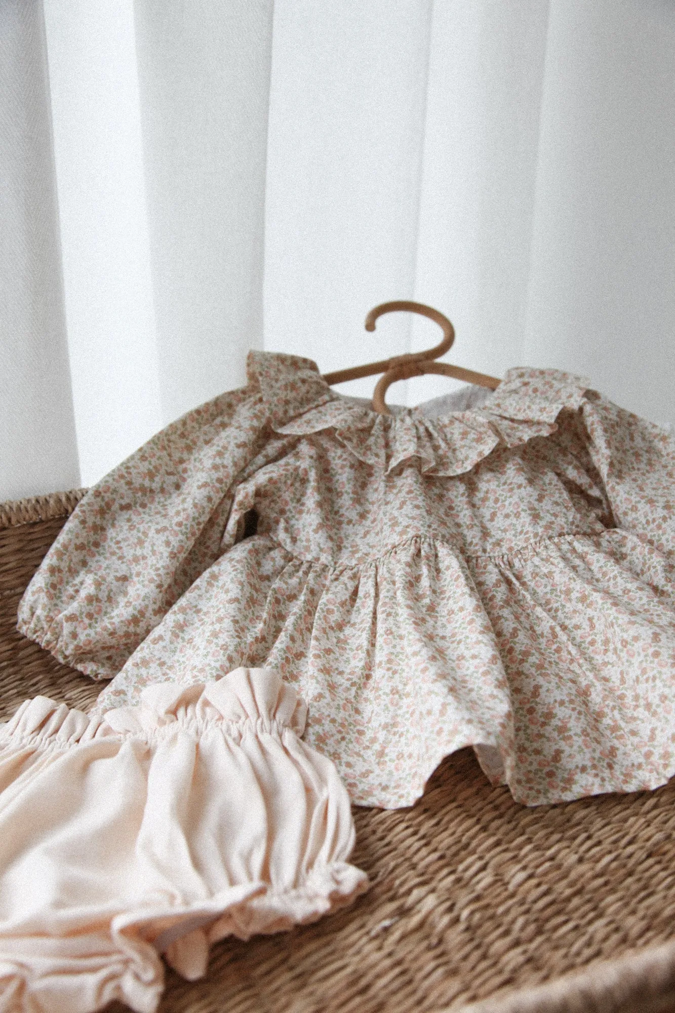 Frill Cotton Bloomers in Nude