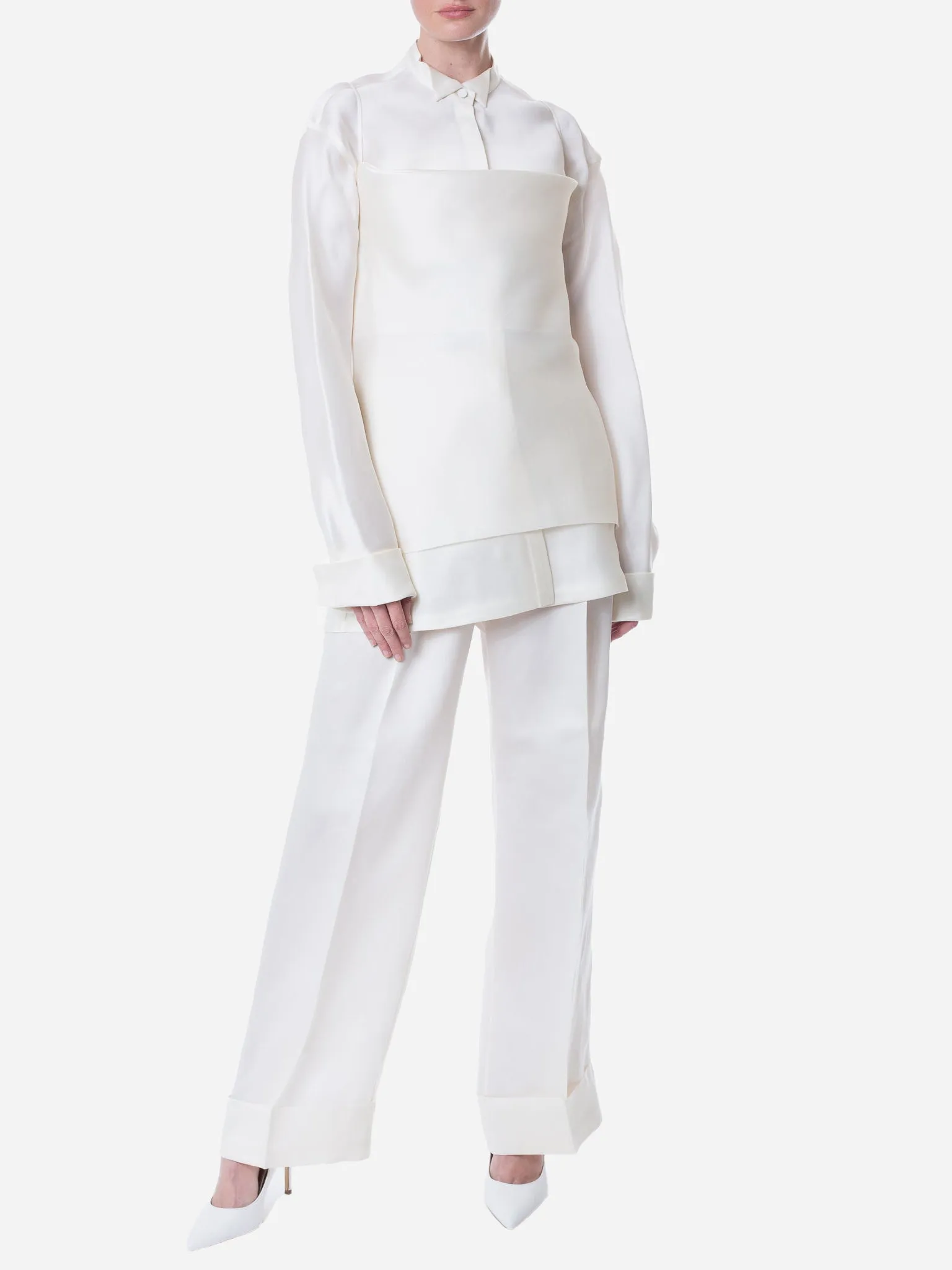 GIA STUDIOS Cowl Neck Vietnamese Silk Camisole