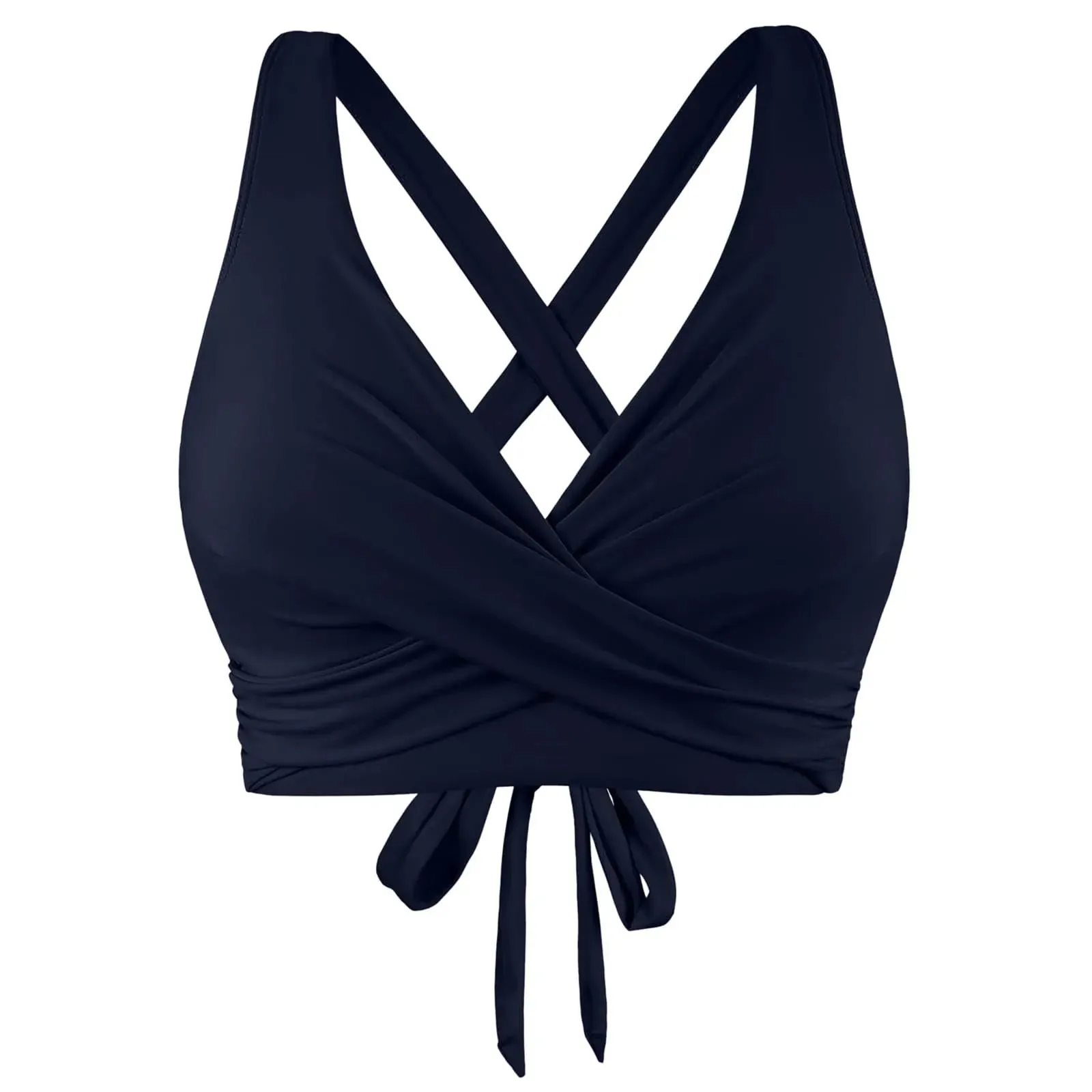Girls Swimsuits with Padding Women Lace Up Swimwear Tops Underwire Full Coverage Bikini Top Push Up Ladies Swimsuits with Shorts