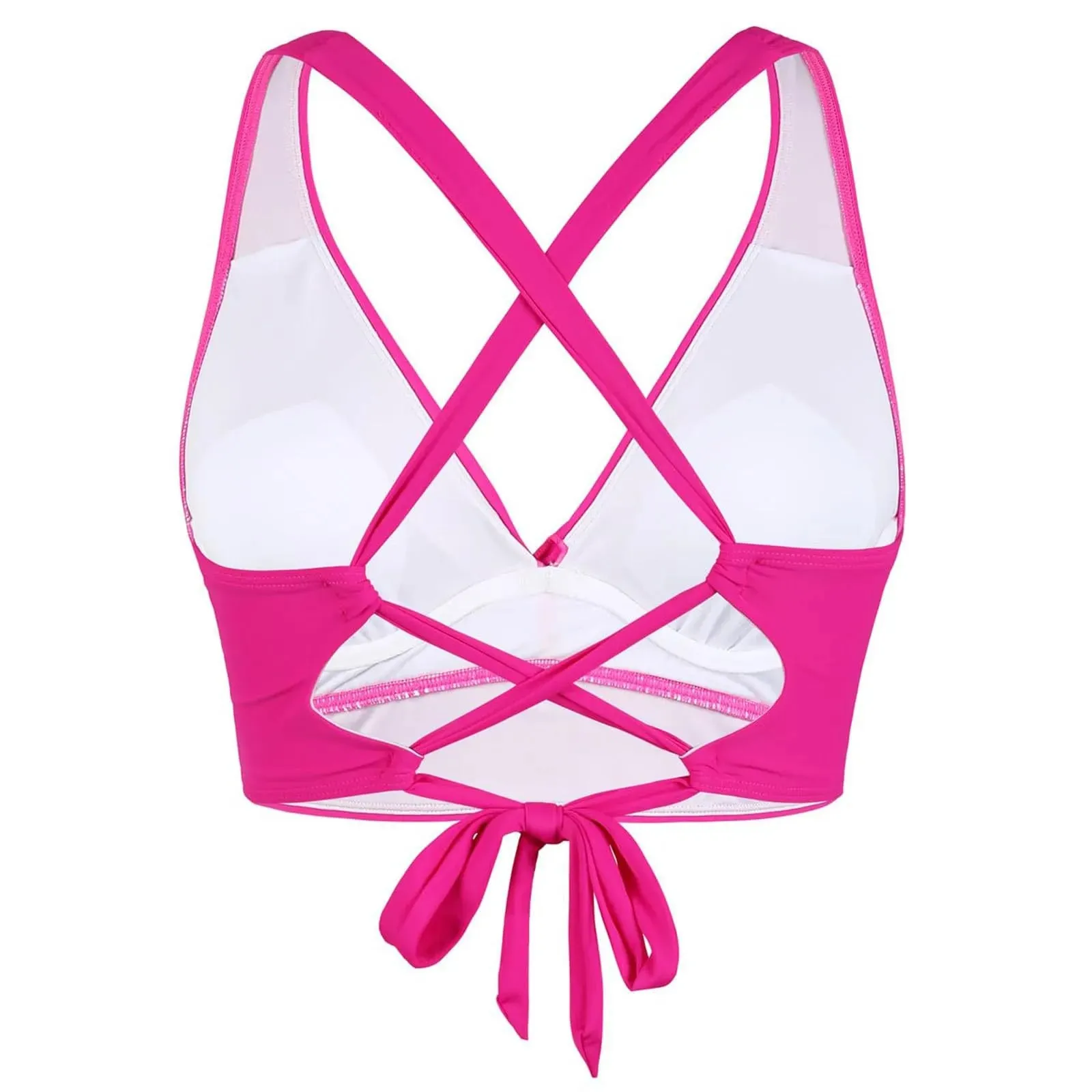 Girls Swimsuits with Padding Women Lace Up Swimwear Tops Underwire Full Coverage Bikini Top Push Up Ladies Swimsuits with Shorts