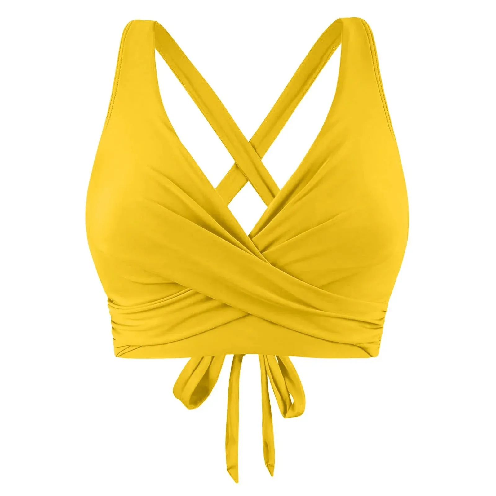 Girls Swimsuits with Padding Women Lace Up Swimwear Tops Underwire Full Coverage Bikini Top Push Up Ladies Swimsuits with Shorts
