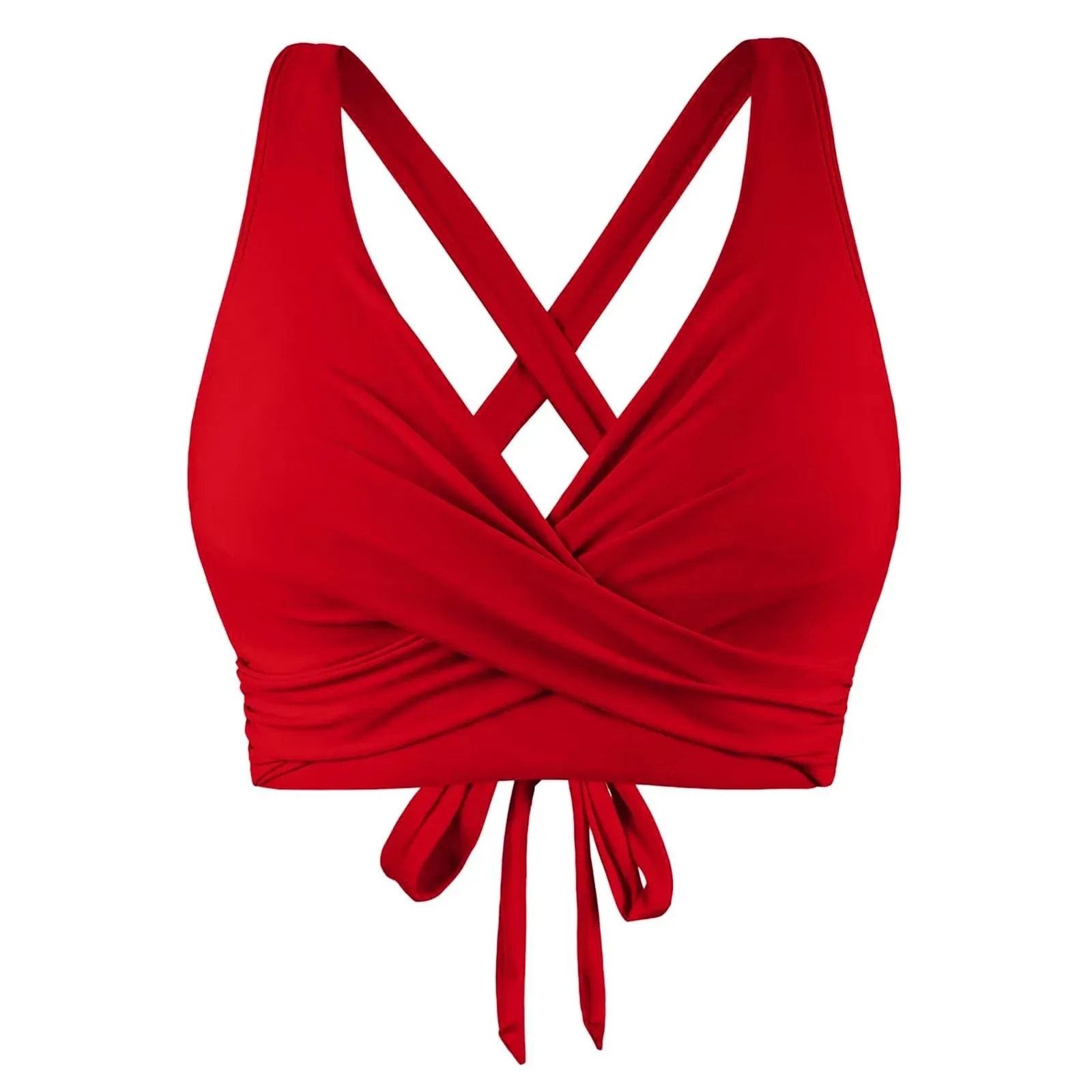Girls Swimsuits with Padding Women Lace Up Swimwear Tops Underwire Full Coverage Bikini Top Push Up Ladies Swimsuits with Shorts