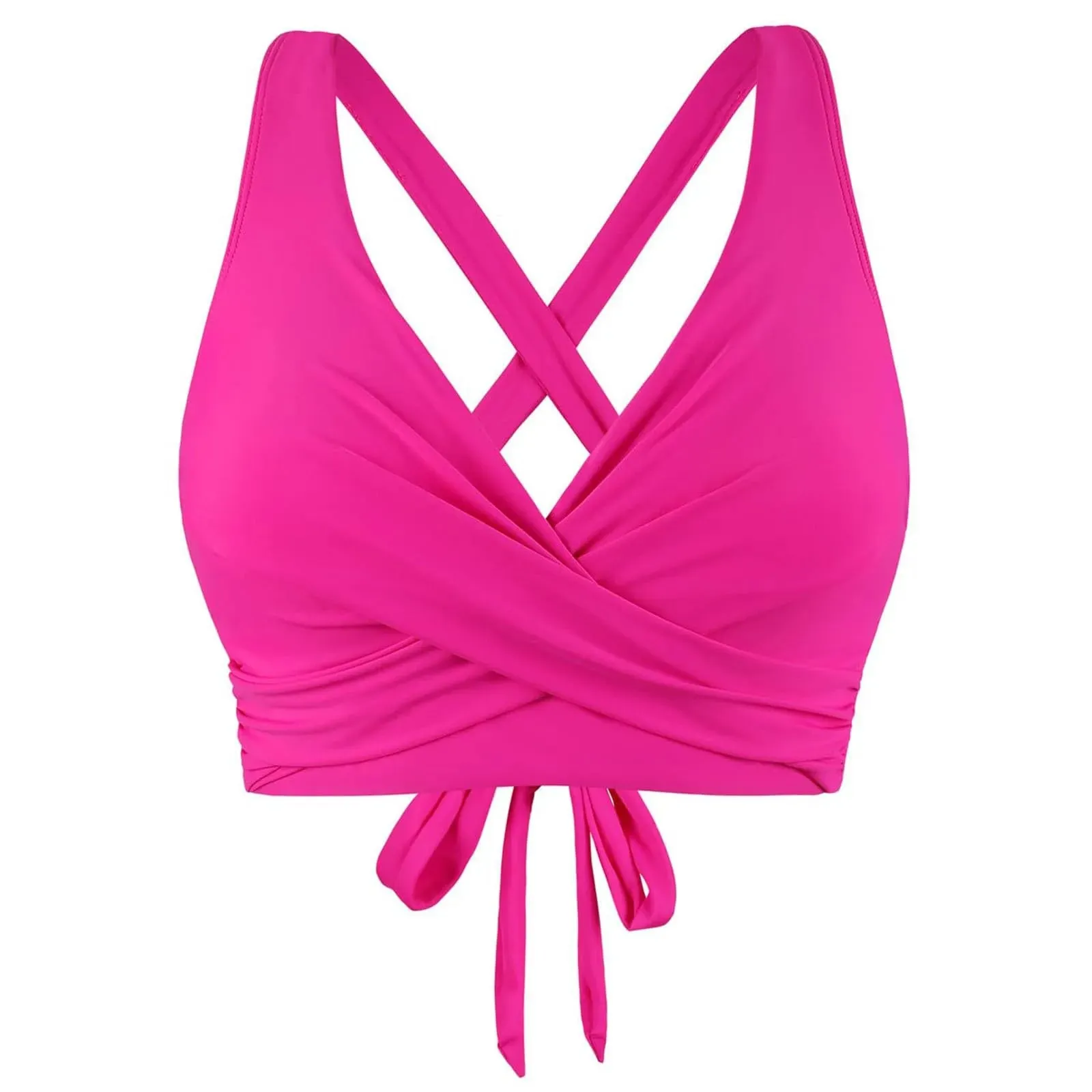 Girls Swimsuits with Padding Women Lace Up Swimwear Tops Underwire Full Coverage Bikini Top Push Up Ladies Swimsuits with Shorts