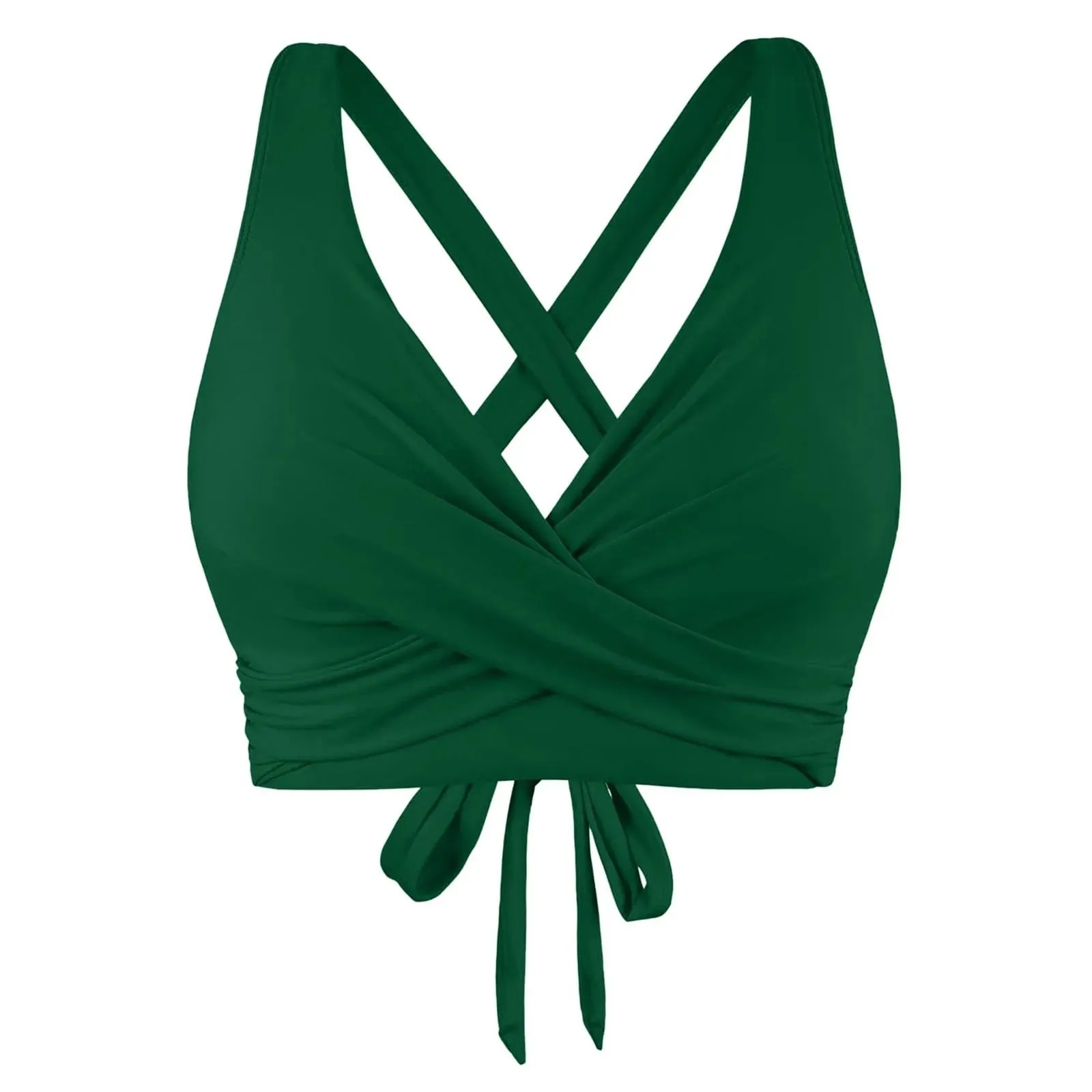 Girls Swimsuits with Padding Women Lace Up Swimwear Tops Underwire Full Coverage Bikini Top Push Up Ladies Swimsuits with Shorts