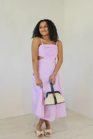 Going Away Pleated Midi Dress