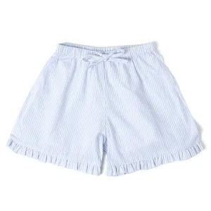 Grace Stripey Shorts Blue