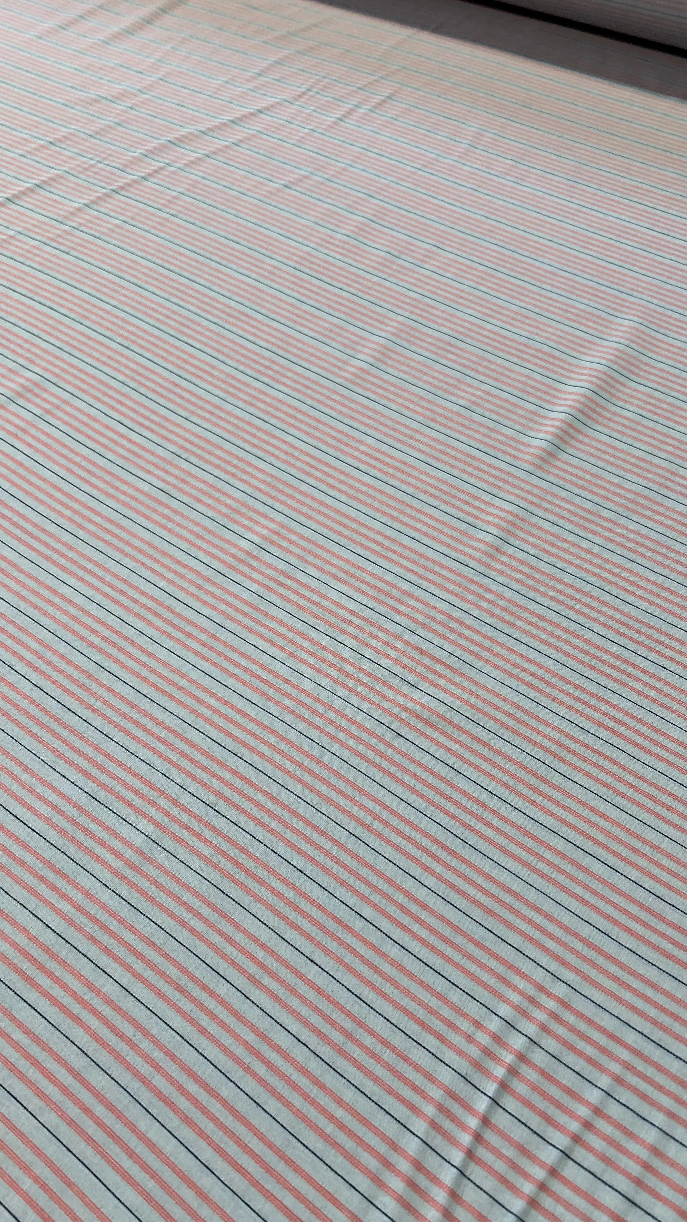 H01 NIKOS 016 woven cotton stripes baby blue/pink