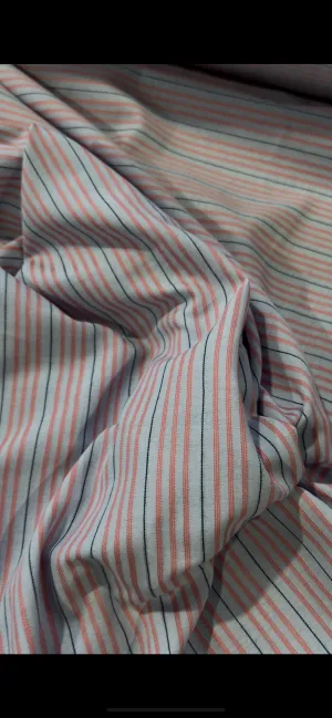 H01 NIKOS 016 woven cotton stripes baby blue/pink