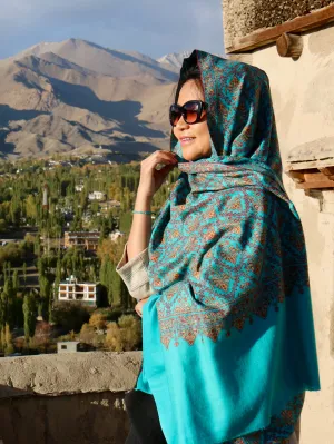 Hand Embroidered Pashmina Shawl from Kashmir