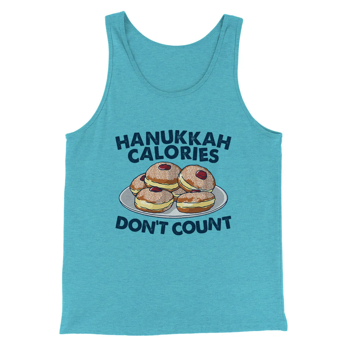 Hanukkah Calories Don't Count Funny Hanukkah Men/Unisex Tank Top