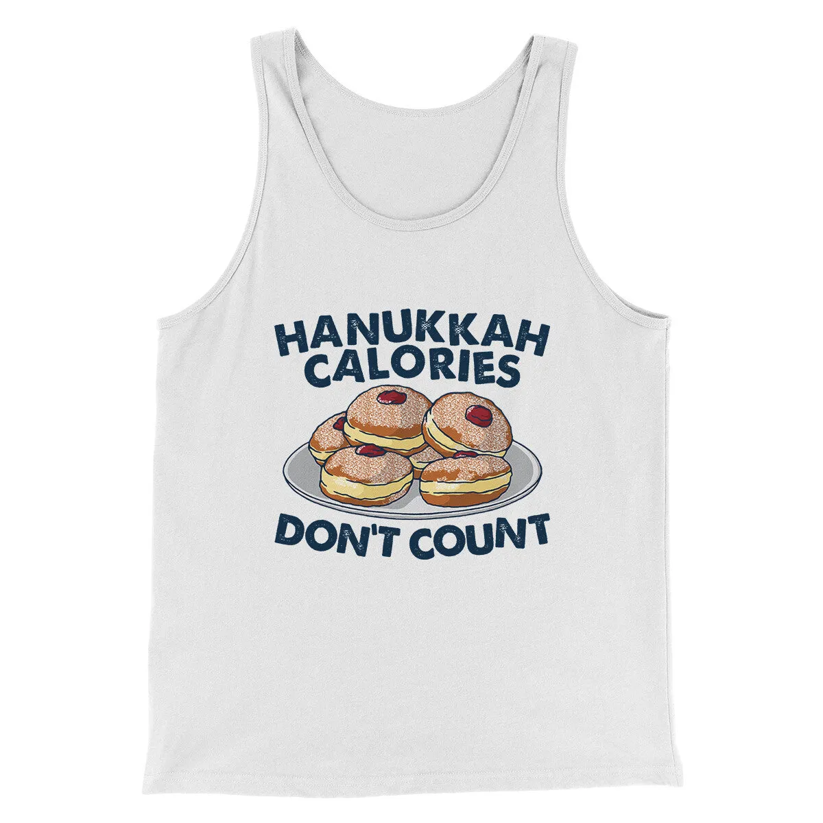 Hanukkah Calories Don't Count Funny Hanukkah Men/Unisex Tank Top