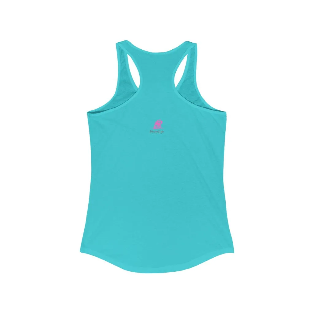 Happiness comes in Waves Slim Fit Tank