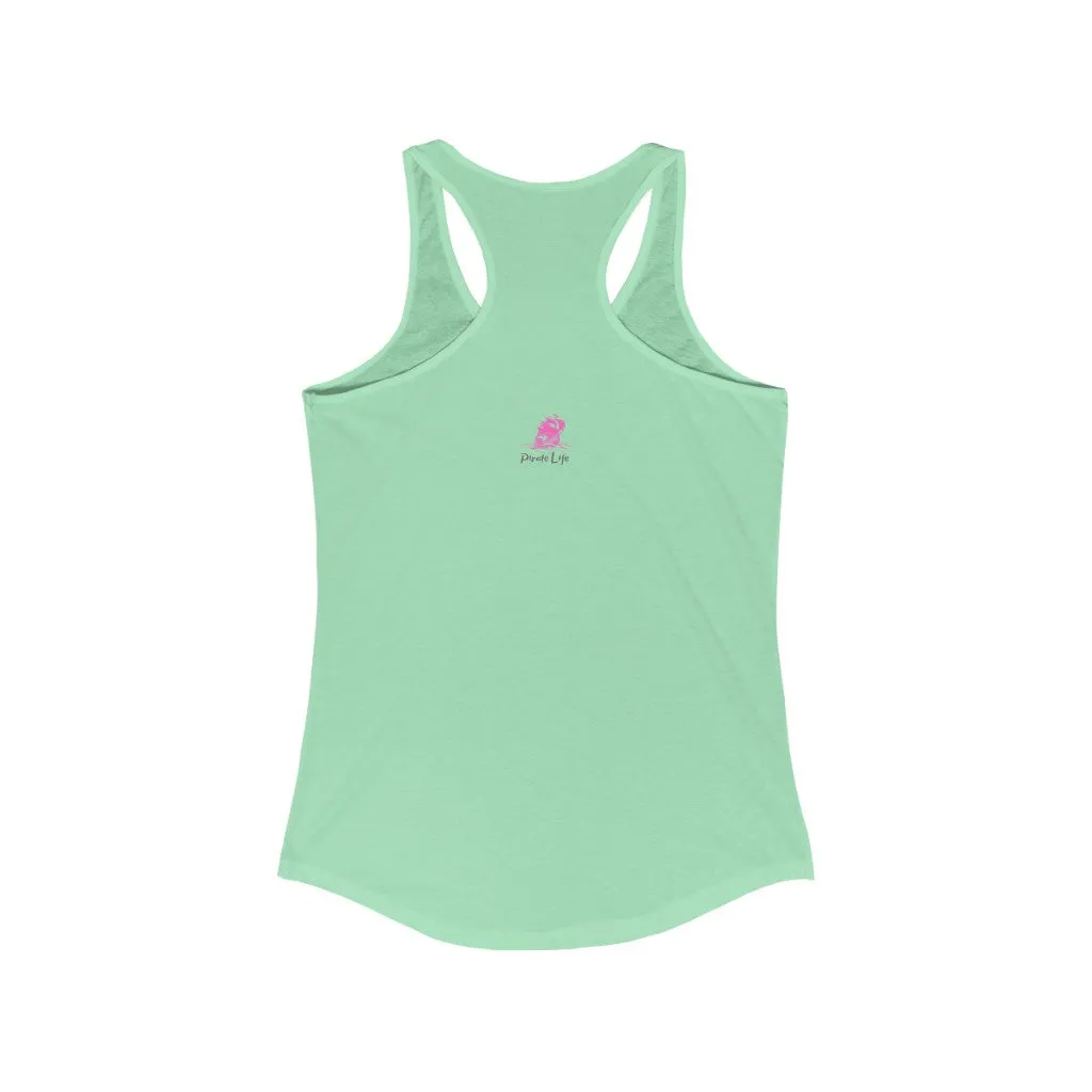 Happiness comes in Waves Slim Fit Tank