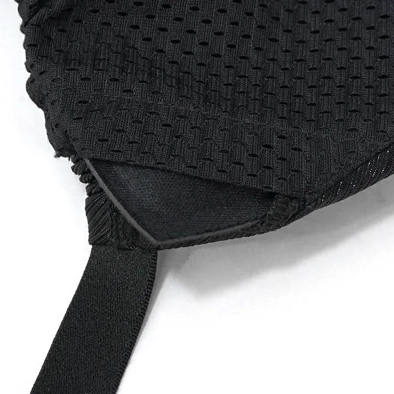 Haut de bikini rayé gothique 'In Bloom'