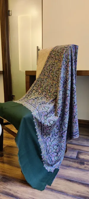 Heirloom Green Jamawar Pashmina Shawl