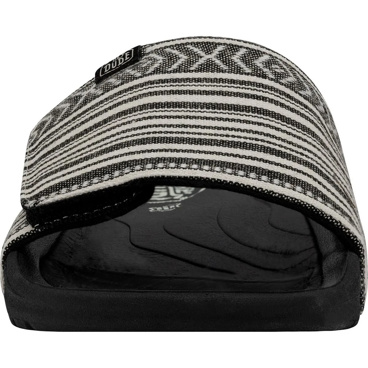 HEYDUDE Phoenix Blanket Sandal Black Gravel