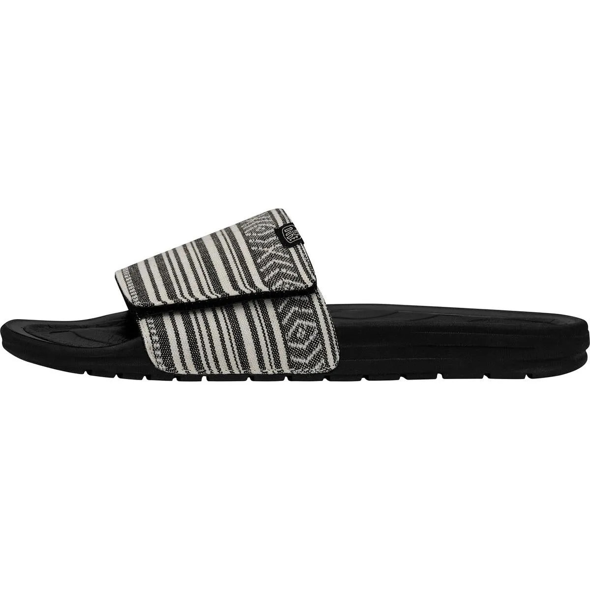 HEYDUDE Phoenix Blanket Sandal Black Gravel