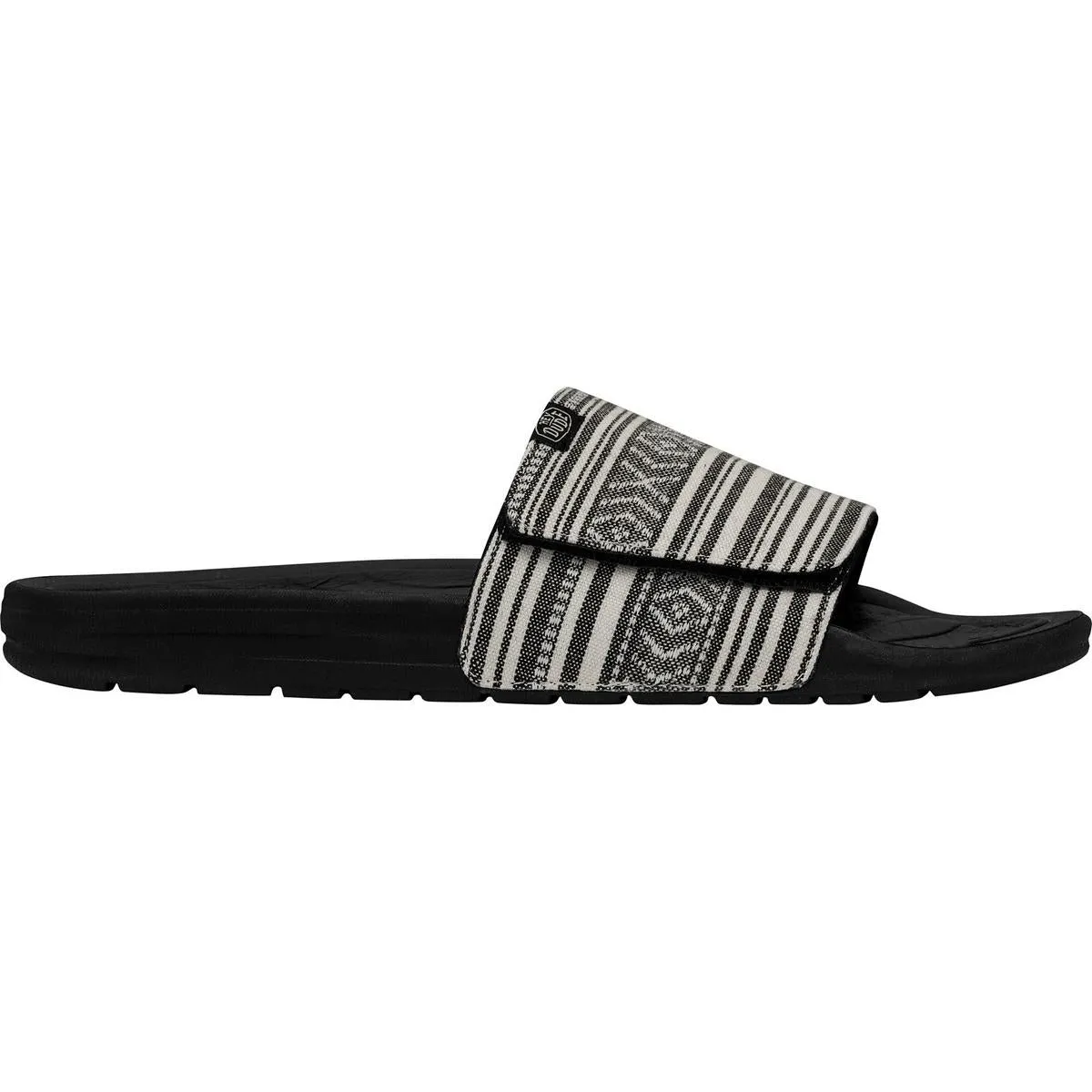 HEYDUDE Phoenix Blanket Sandal Black Gravel