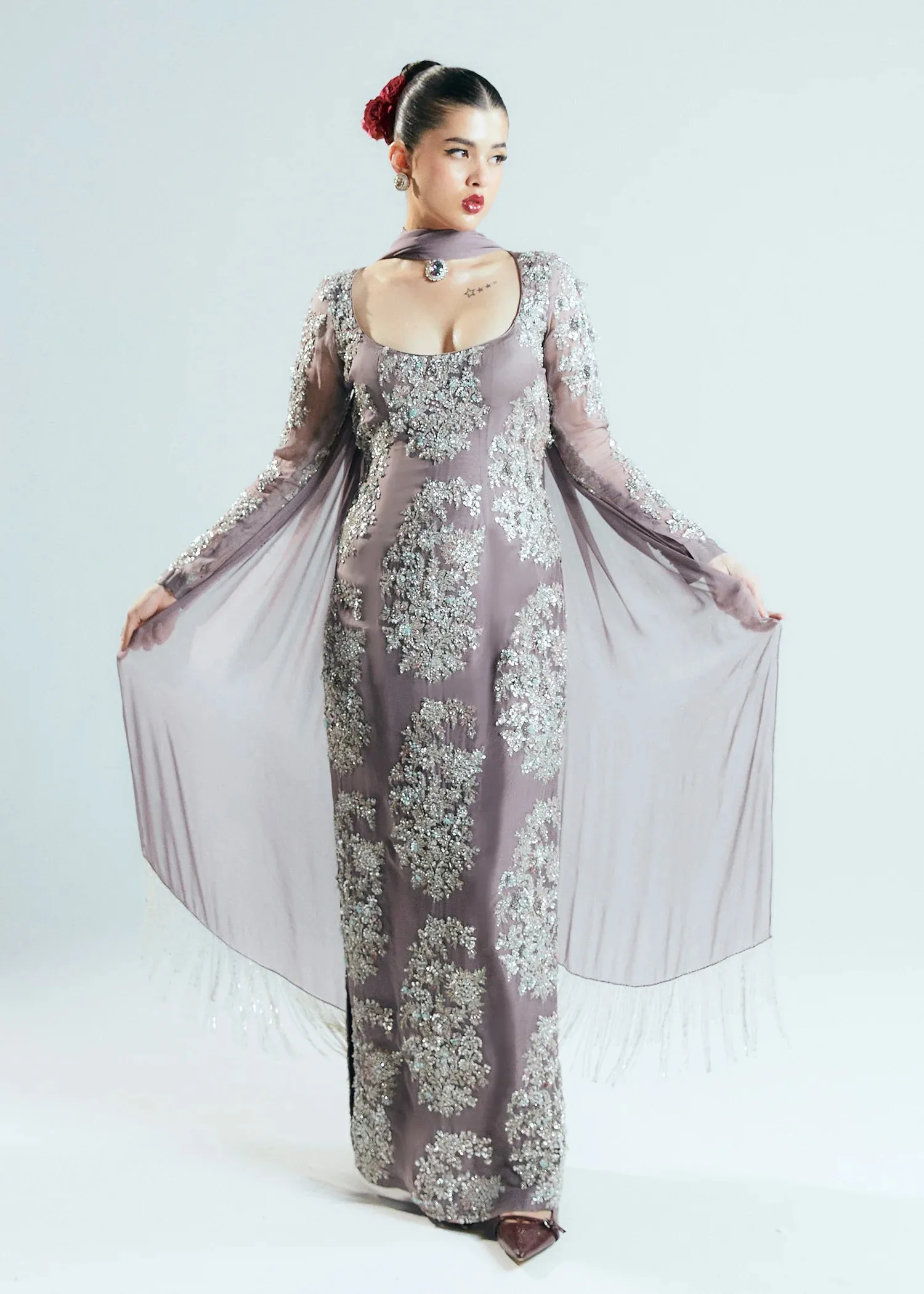 Hussain Rehar Wedding Festive Organza Embroidered Collection MYSTIC