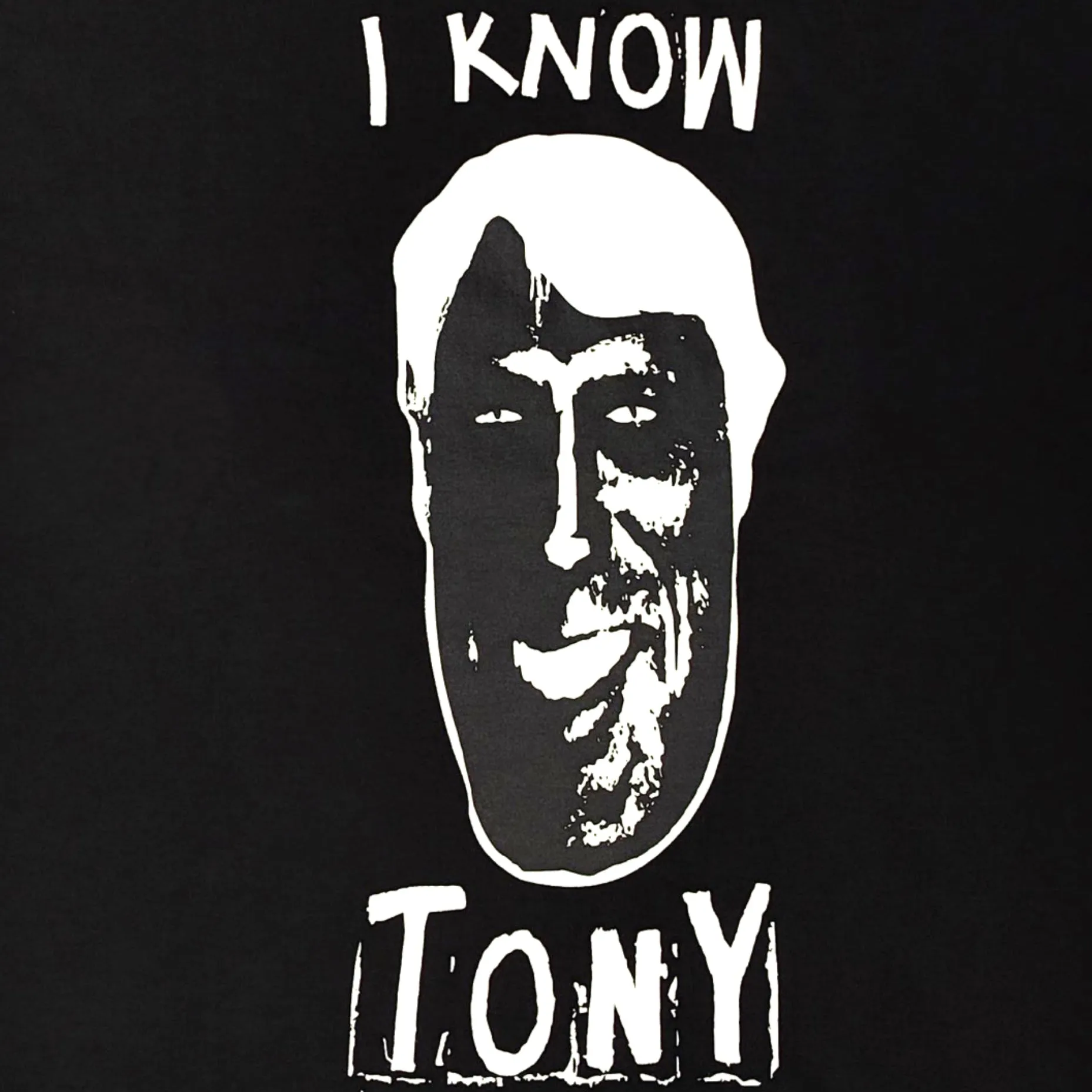 I Know Tony Sleeveless T-Shirt Black