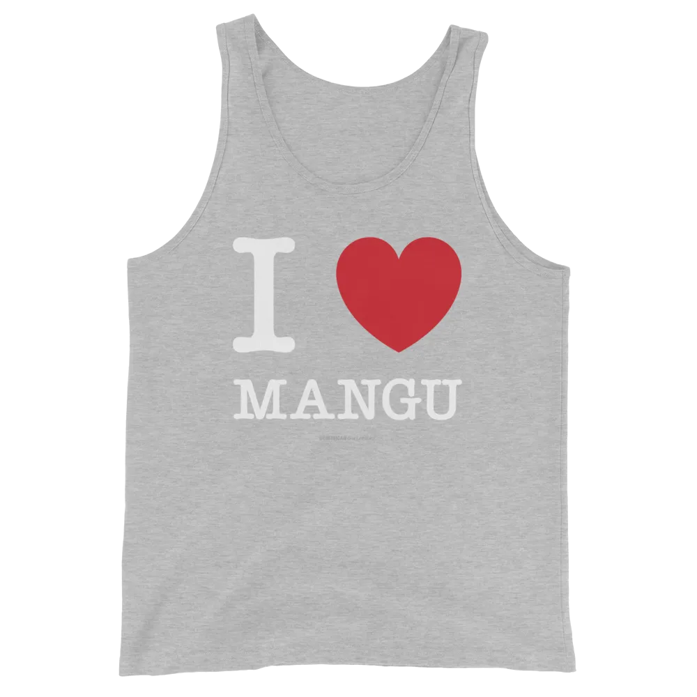 I Love Mangu Unisex Tank Top