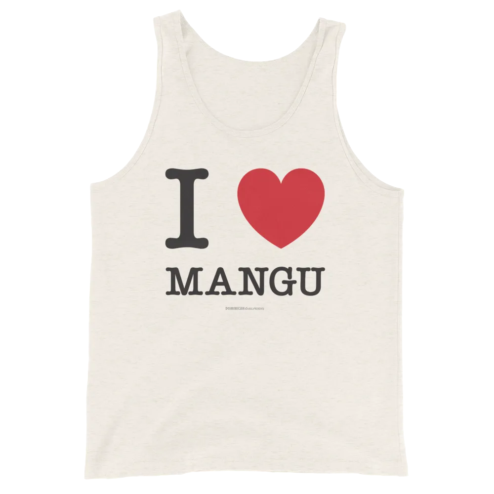 I Love Mangu Unisex Tank Top