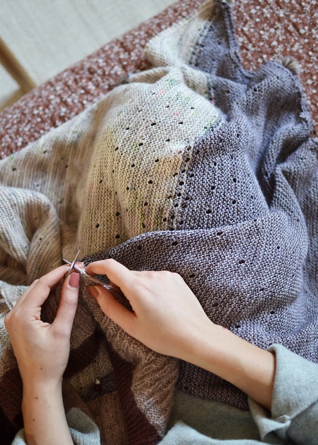 I Smell Snow Shawl, Mandarine's Knitting Pattern