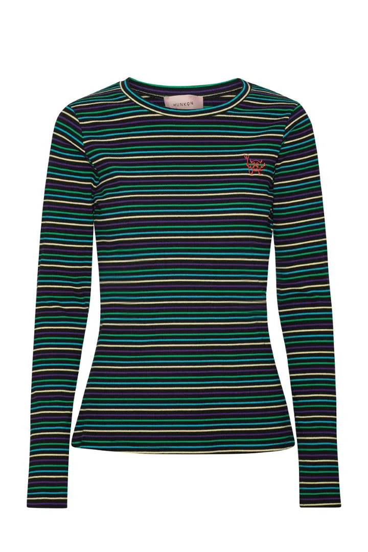 Indie Blouse - Black striped