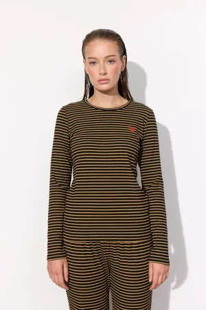 Indie Blouse - Brown Striped