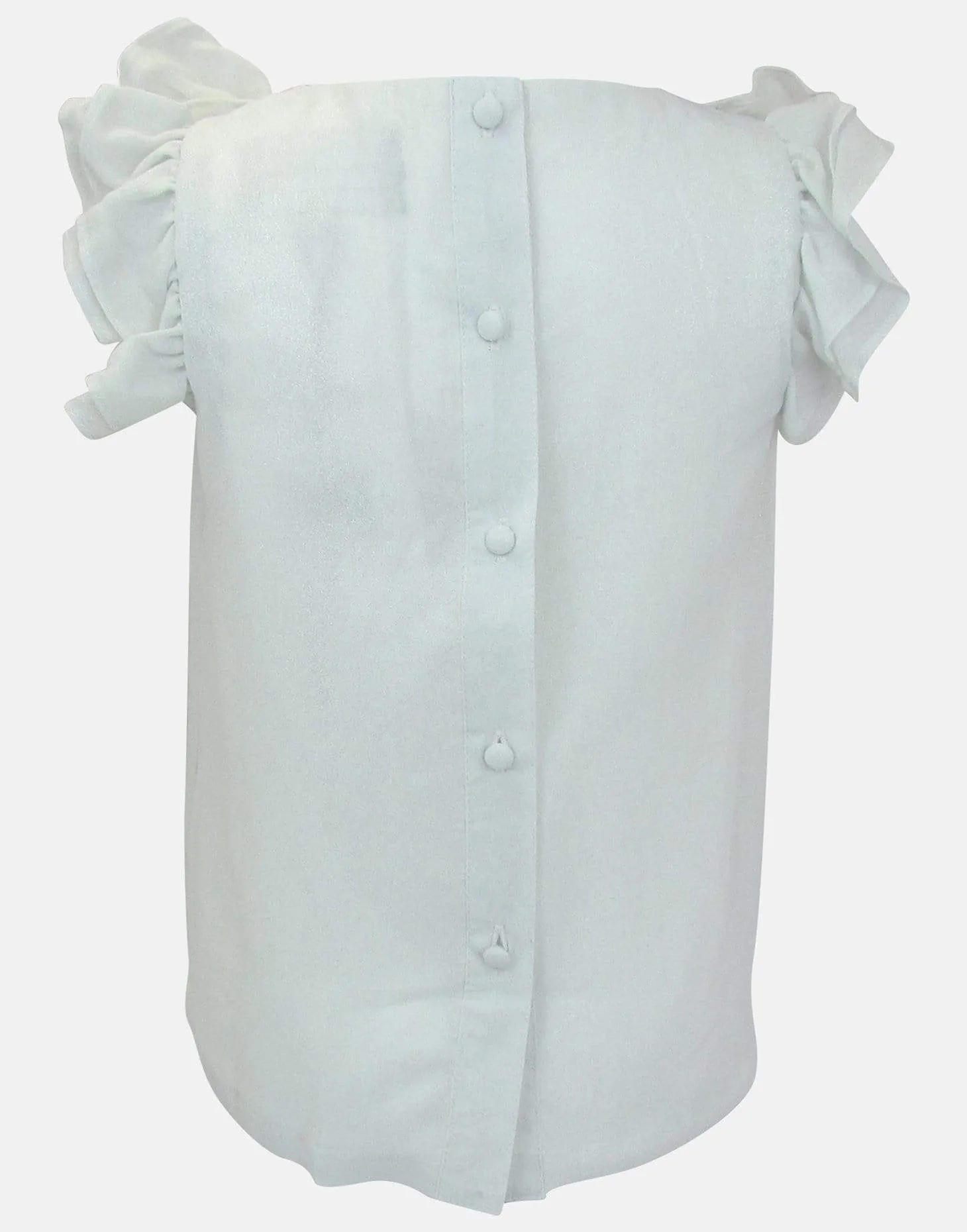 Isla : Shimmer white blouse