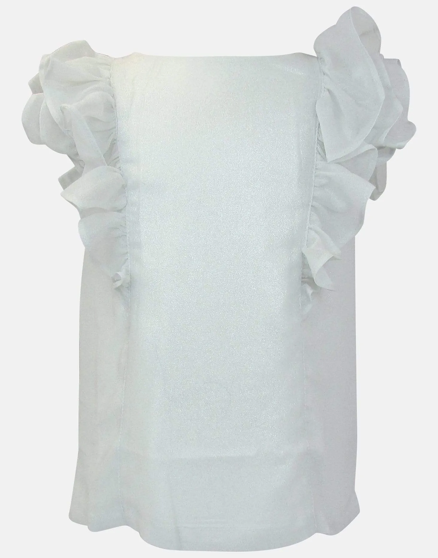 Isla : Shimmer white blouse