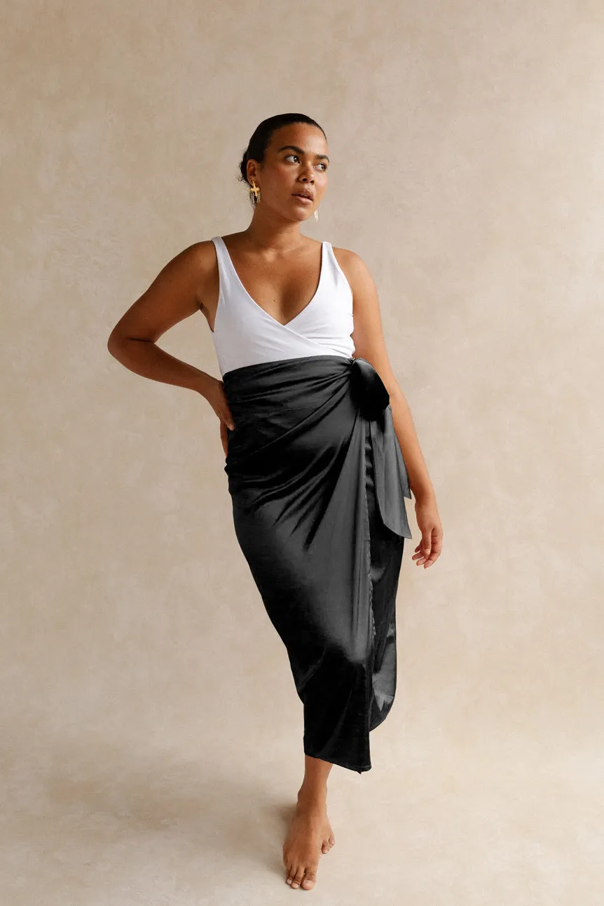 Isla Wrap Skirt - Black