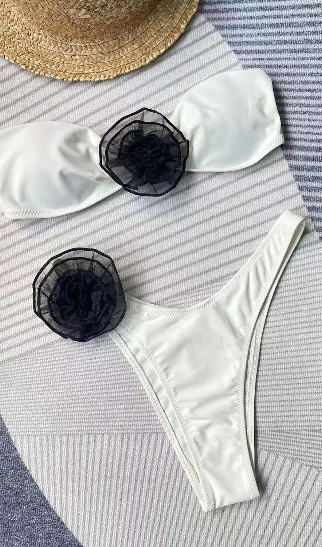 JANE MESH FLOWER BIKINI SET