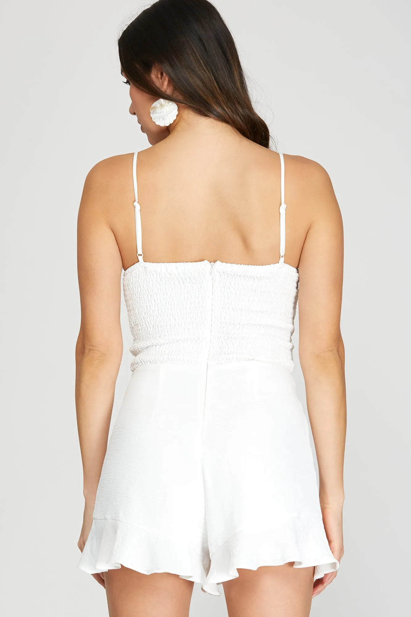 Jerrica Romper- White