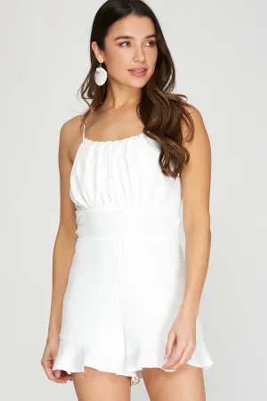 Jerrica Romper- White