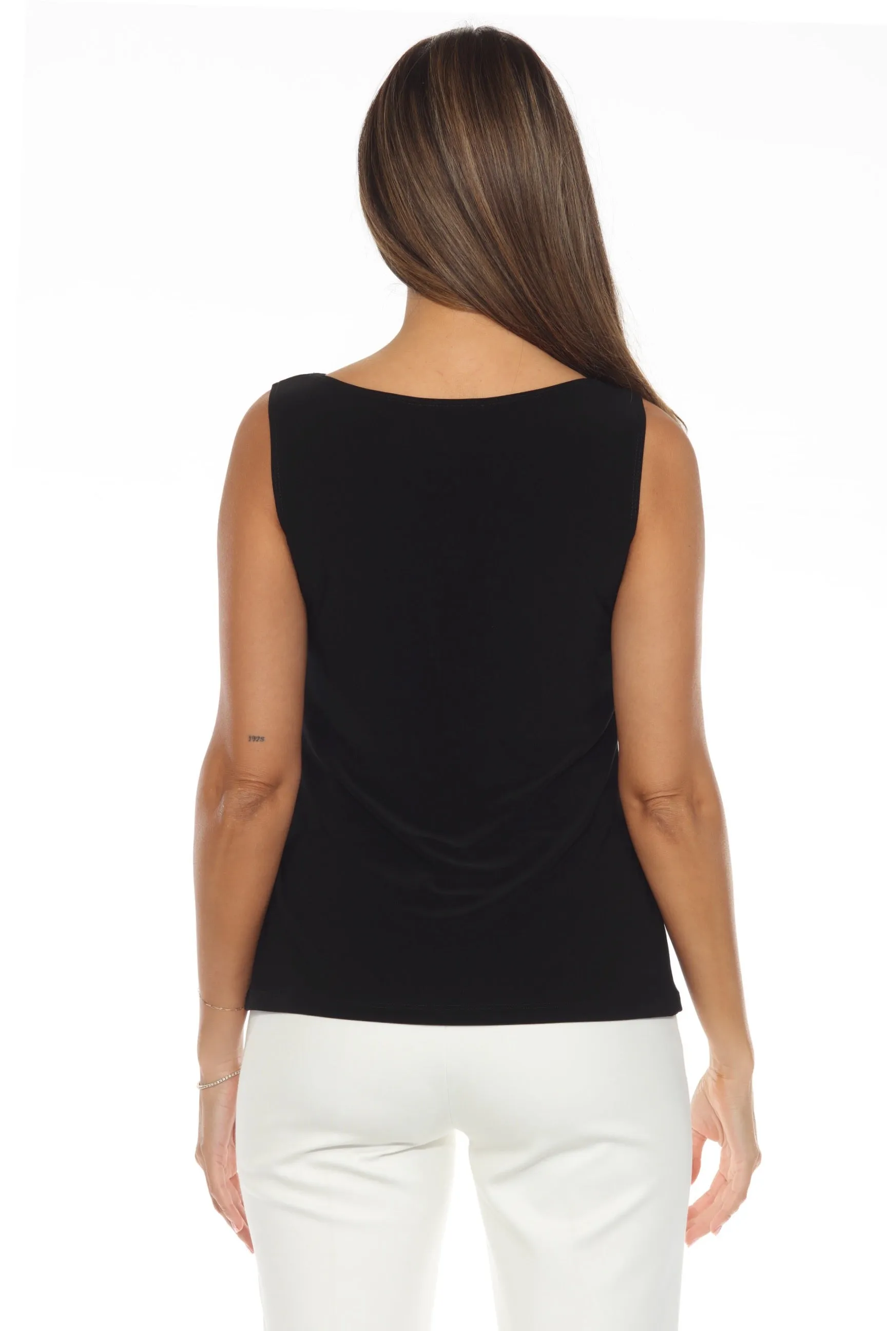 Joseph Ribkoff Cowl Neck Sleeveless Fitted Camisole Top 244241
