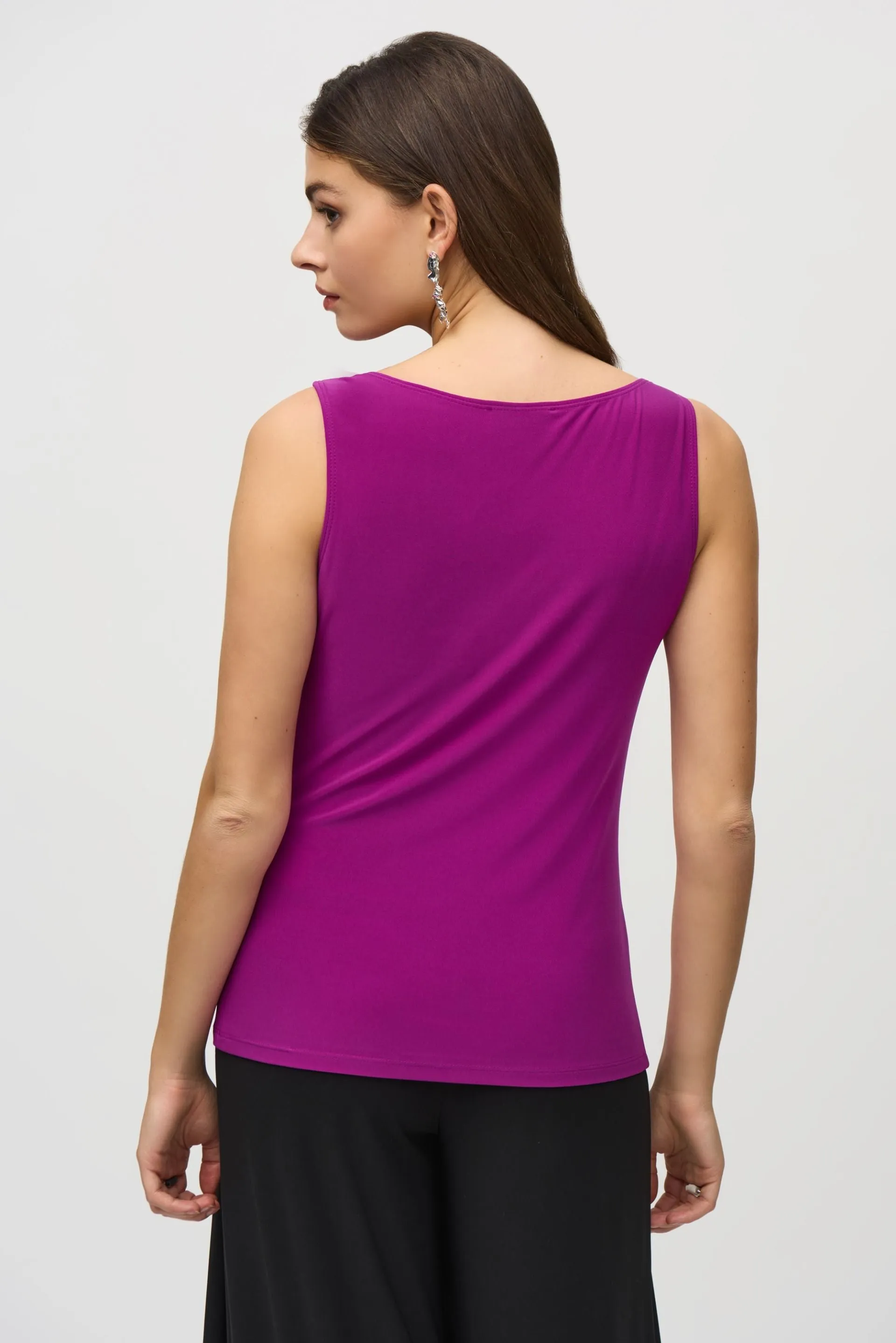 Joseph Ribkoff Cowl Neck Sleeveless Fitted Camisole Top 244241