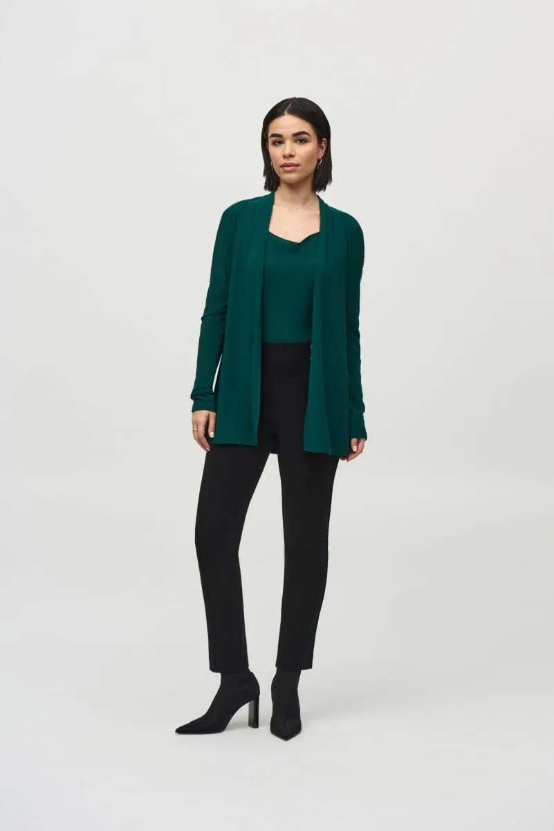 Joseph Ribkoff Rhinestone Mesh 2-Piece Top 244170