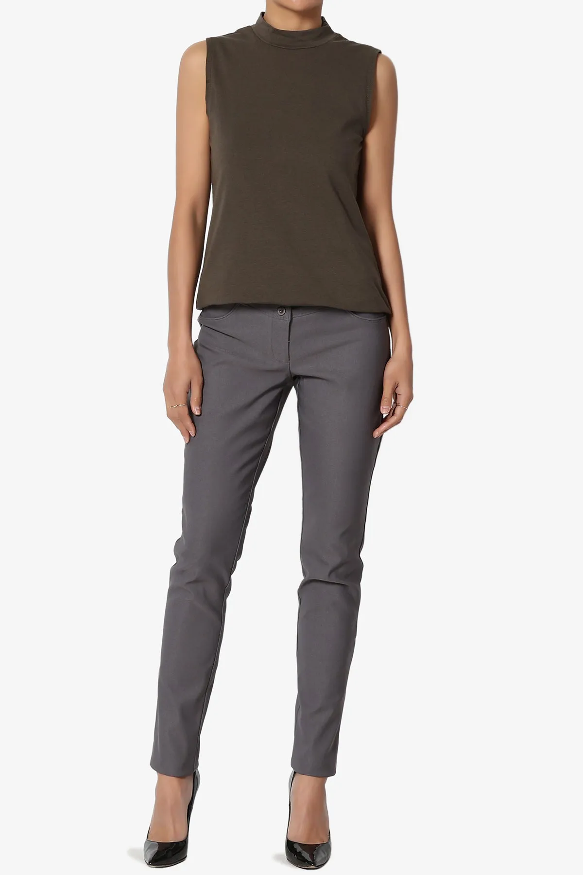 Kahiko Sleeveless Mock Neck Tee