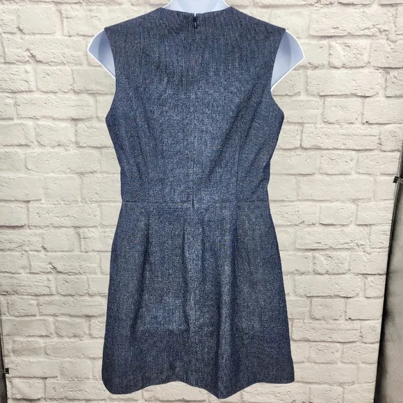 Kate Spade SATURDAY Blue Sleeveless V-Neck Saturday Dress Back Zip Size XL