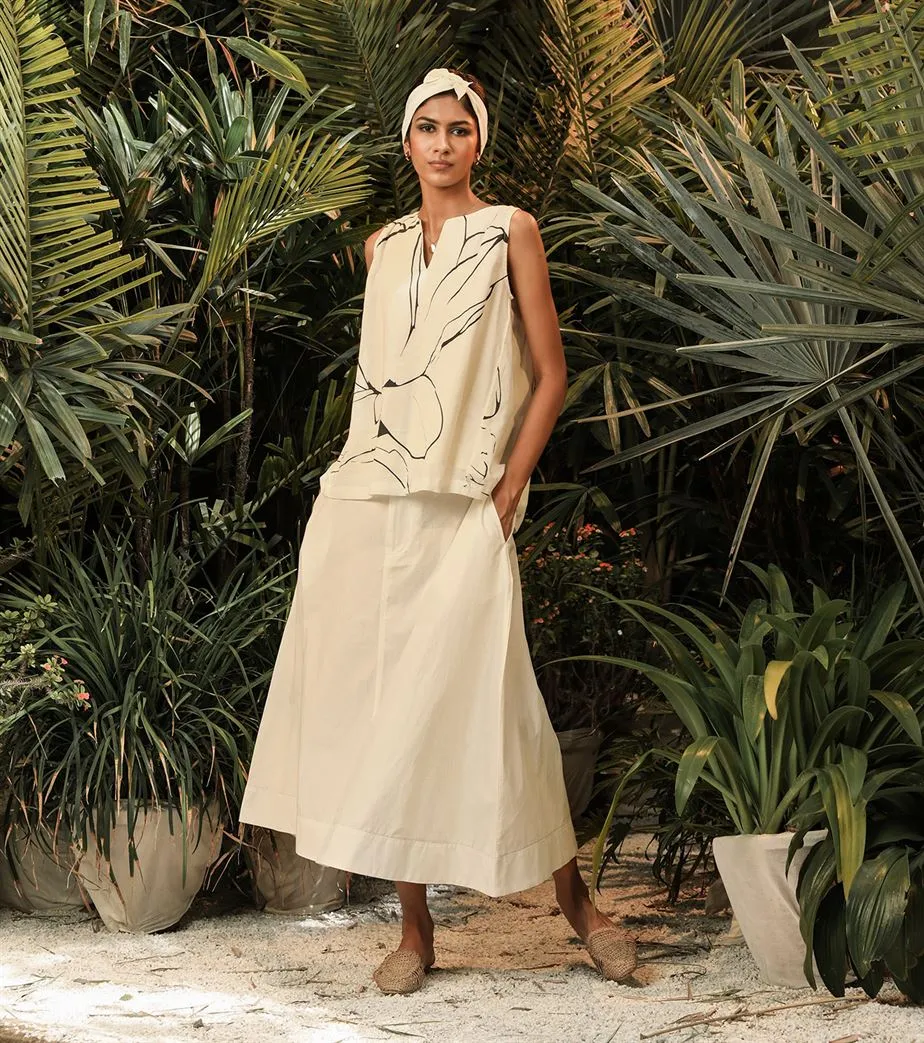 Khara Kapas   -   Set- Skirt   Top Together We Shine Set- Skirt   Top Together We Shine - Another Day in Paradise