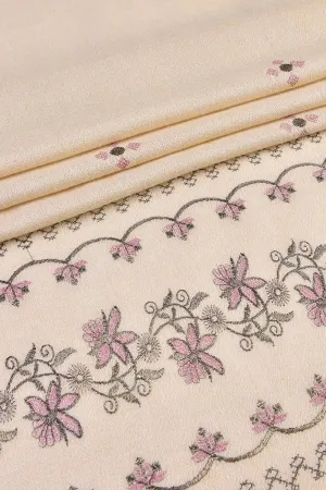 KHAS STORES - Embroidered Shawl-1 Beige