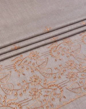 KHAS STORES - Embroidered Shawl-6 Olive