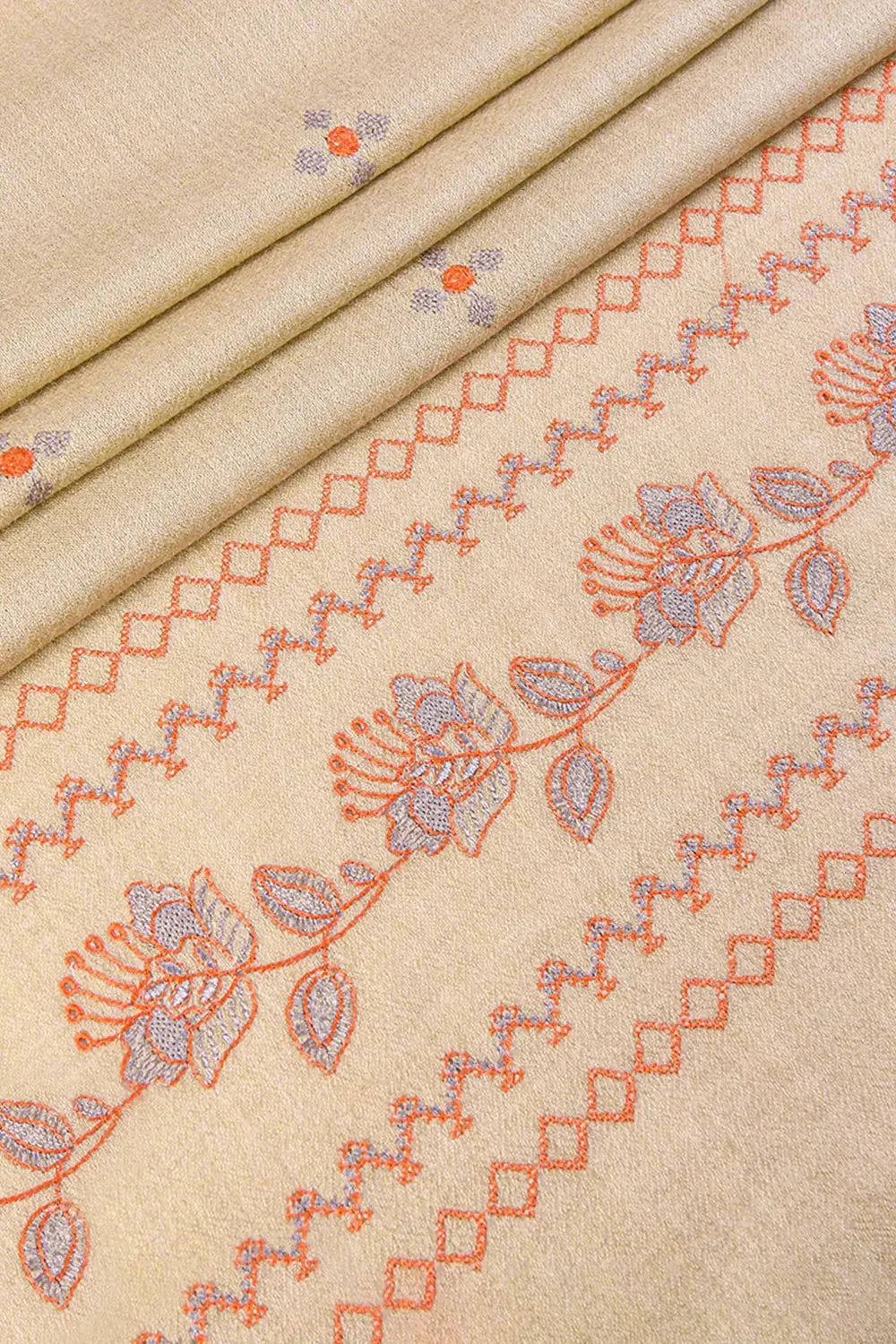 KHAS STORES - Embroidered Shawl-7 Skin