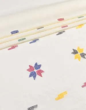 KHAS STORES - Khaddi Embroidered Shawl-4 Off White